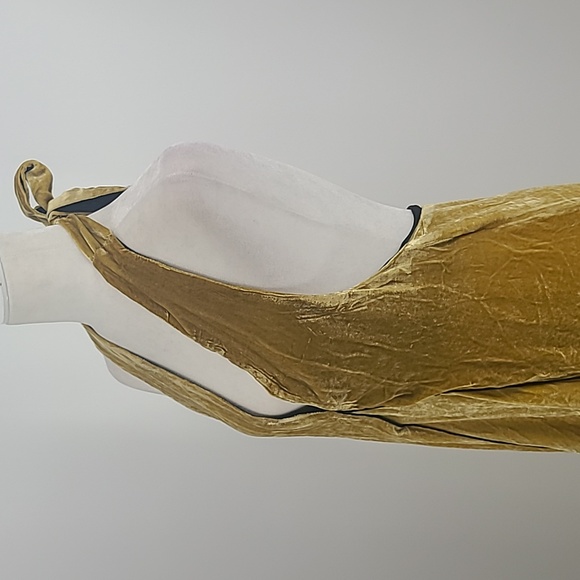 Urban outfitters mustard yellow tie back maxi dress small - Picture 5 of 12